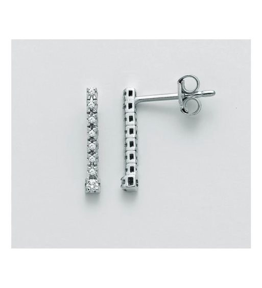 Orecchini Miluna Donna in Oro bianco Diamante 0.07 Ct ERD2383 - ERD2383